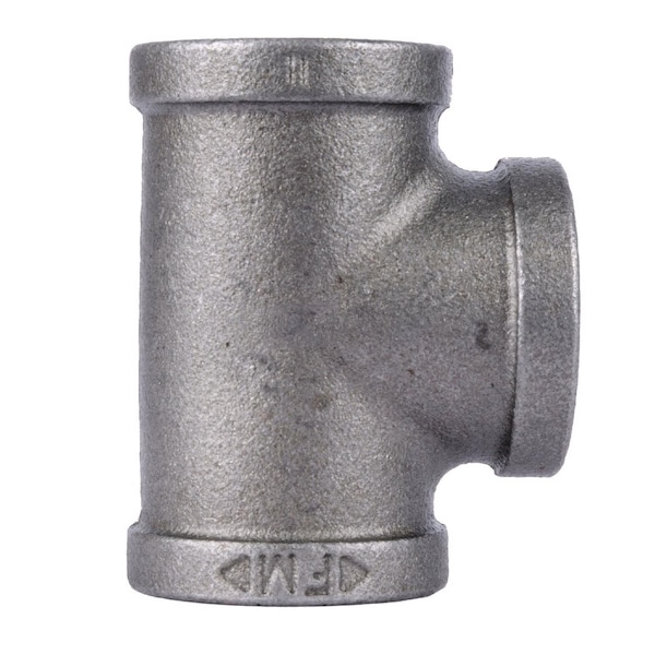 B & K STZ Industries 3/4 in. FIP each X 3/4 in. D FIP 3/4 in. D FIP Black Malleable Iron Tee 312UPT-34 - main